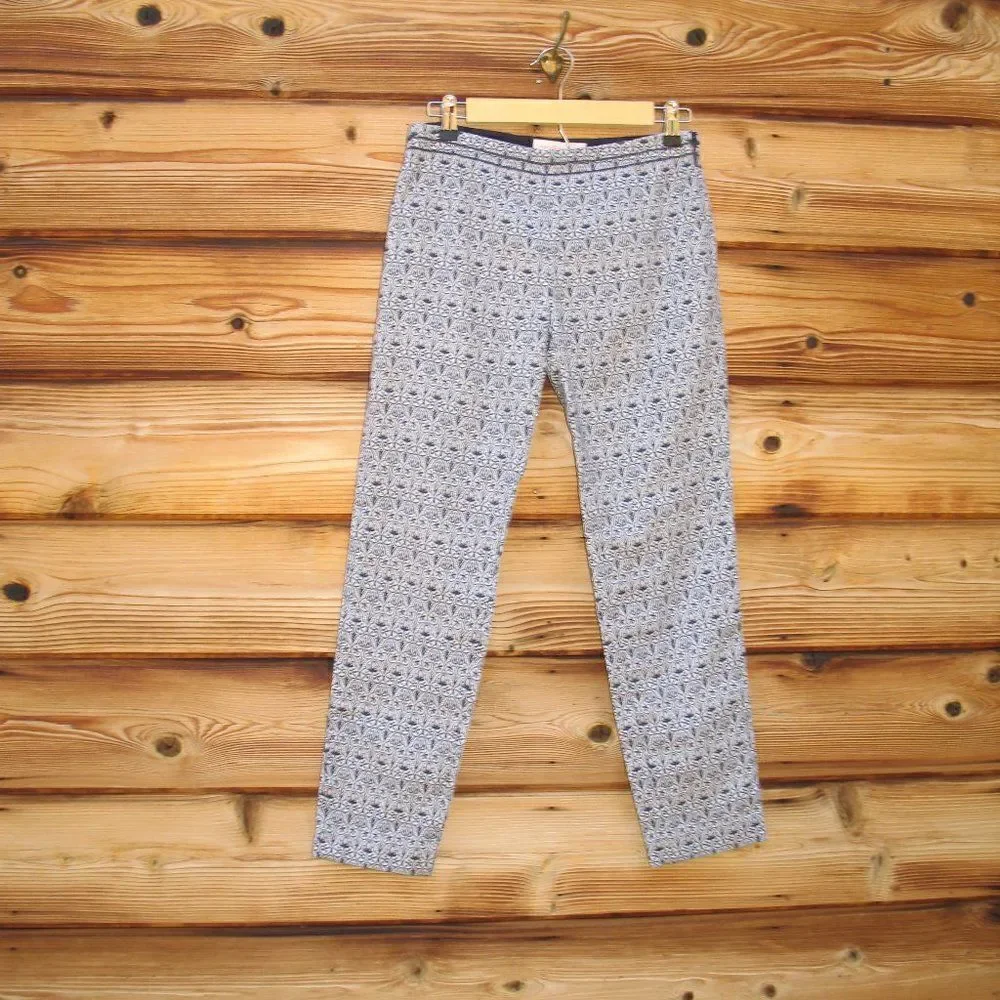 Tory Burch Heidi Slim Fit Print Pants
